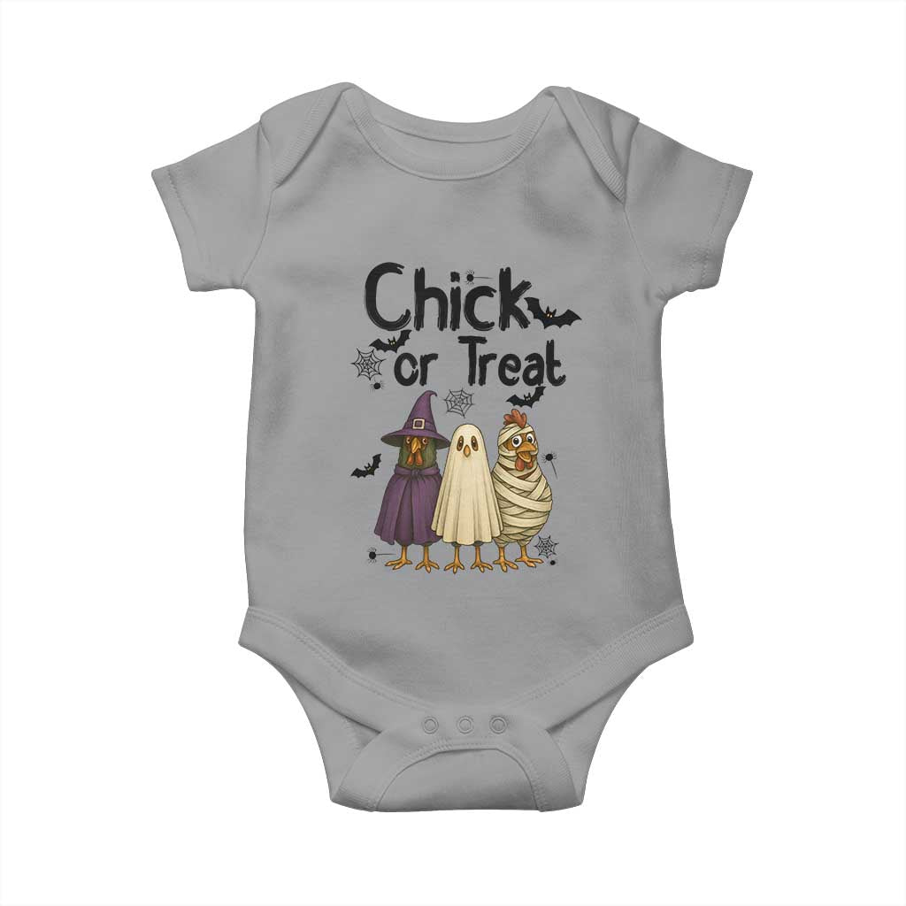 Funny Halloween Chicken Baby Onesie Chick Or Treat Spooky Gift - Wonder Print Shop