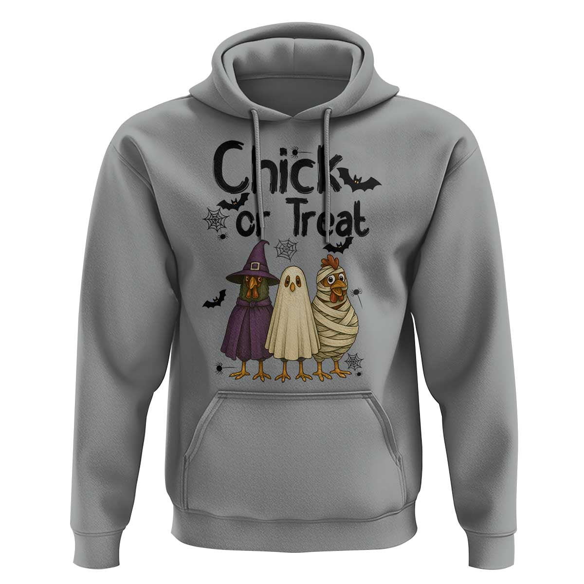 Funny Halloween Chicken Hoodie Chick Or Treat Spooky Gift - Wonder Print Shop