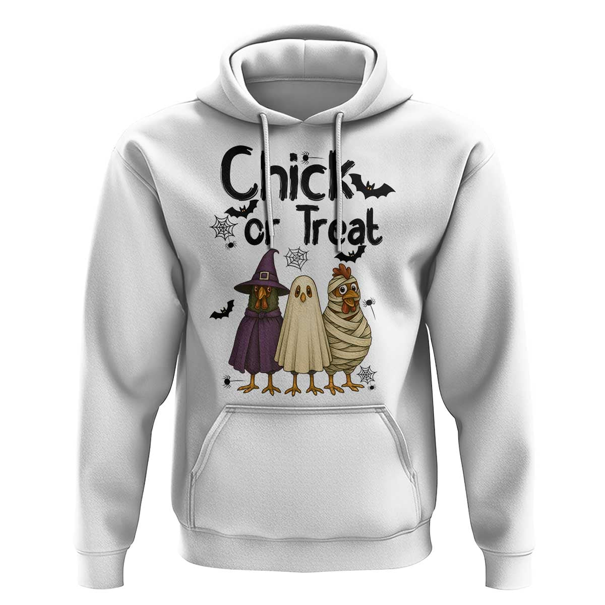 Funny Halloween Chicken Hoodie Chick Or Treat Spooky Gift - Wonder Print Shop