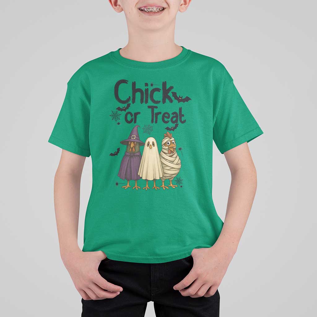 Funny Halloween Chicken T Shirt For Kid Chick Or Treat Spooky Gift - Wonder Print Shop