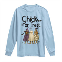 Funny Halloween Chicken Long Sleeve Shirt Chick Or Treat Spooky Gift - Wonder Print Shop