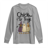 Funny Halloween Chicken Long Sleeve Shirt Chick Or Treat Spooky Gift - Wonder Print Shop