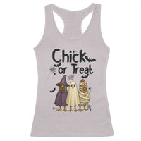 Funny Halloween Chicken Racerback Tank Top Chick Or Treat Spooky Gift - Wonder Print Shop