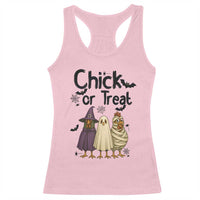 Funny Halloween Chicken Racerback Tank Top Chick Or Treat Spooky Gift - Wonder Print Shop