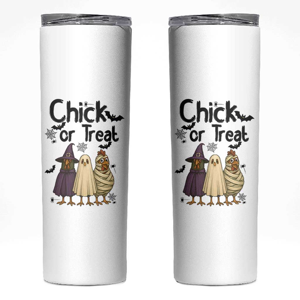 Funny Halloween Chicken Skinny Tumbler Chick Or Treat Spooky Gift