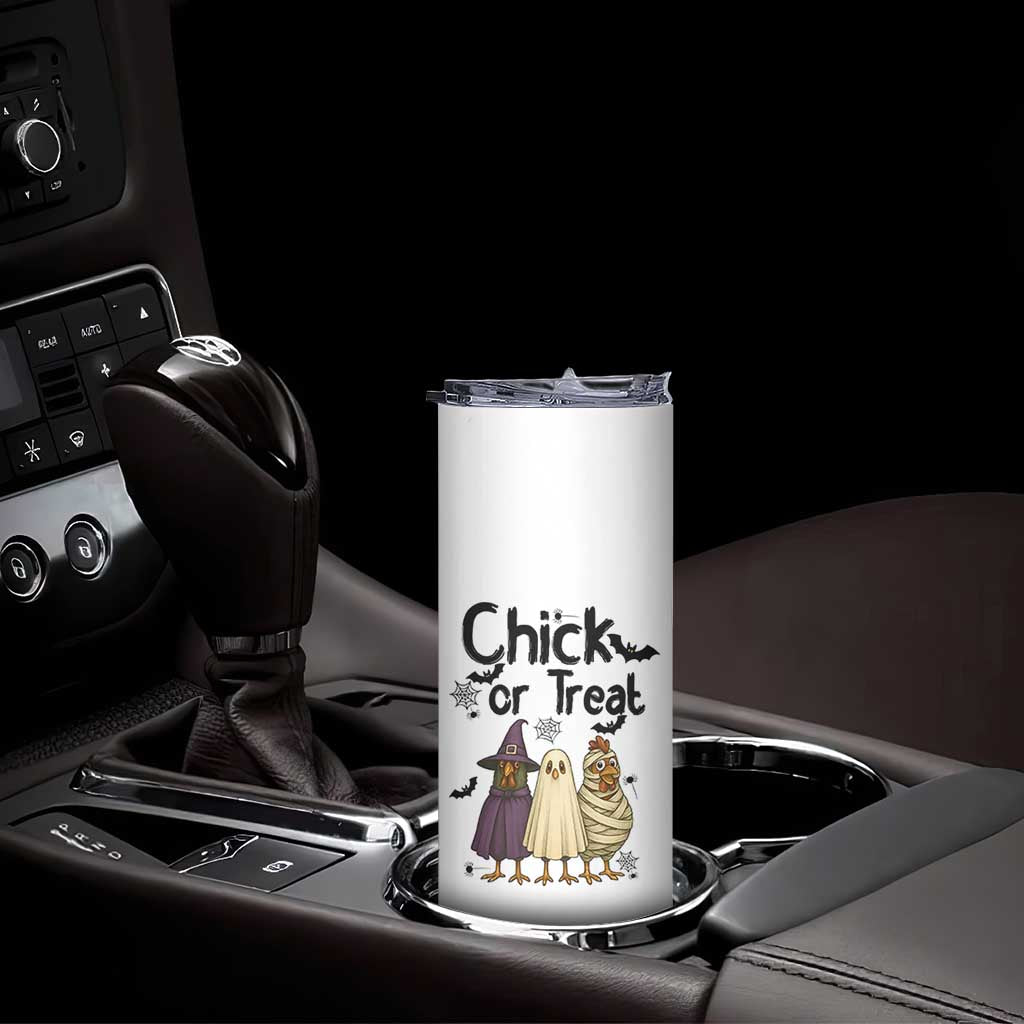 Funny Halloween Chicken Skinny Tumbler Chick Or Treat Spooky Gift