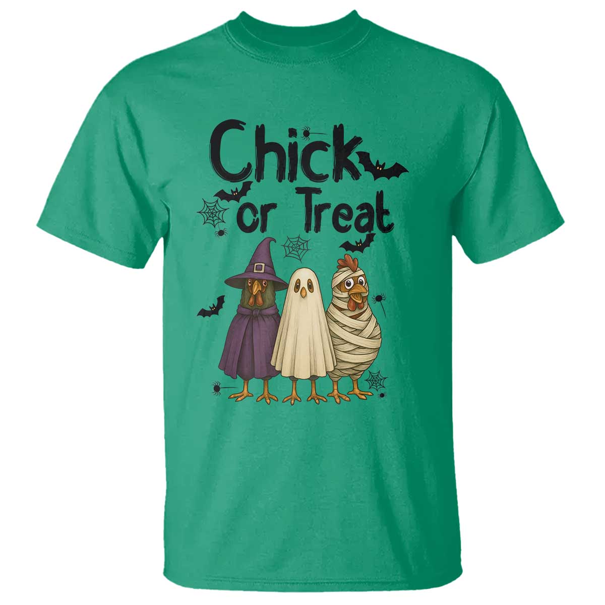 Funny Halloween Chicken T Shirt Chick Or Treat Spooky Gift - Wonder Print Shop