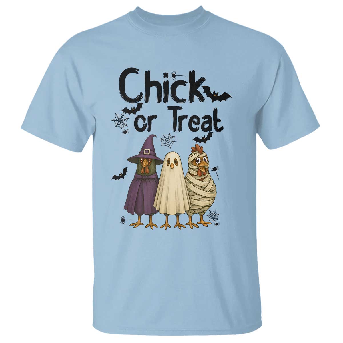 Funny Halloween Chicken T Shirt Chick Or Treat Spooky Gift - Wonder Print Shop