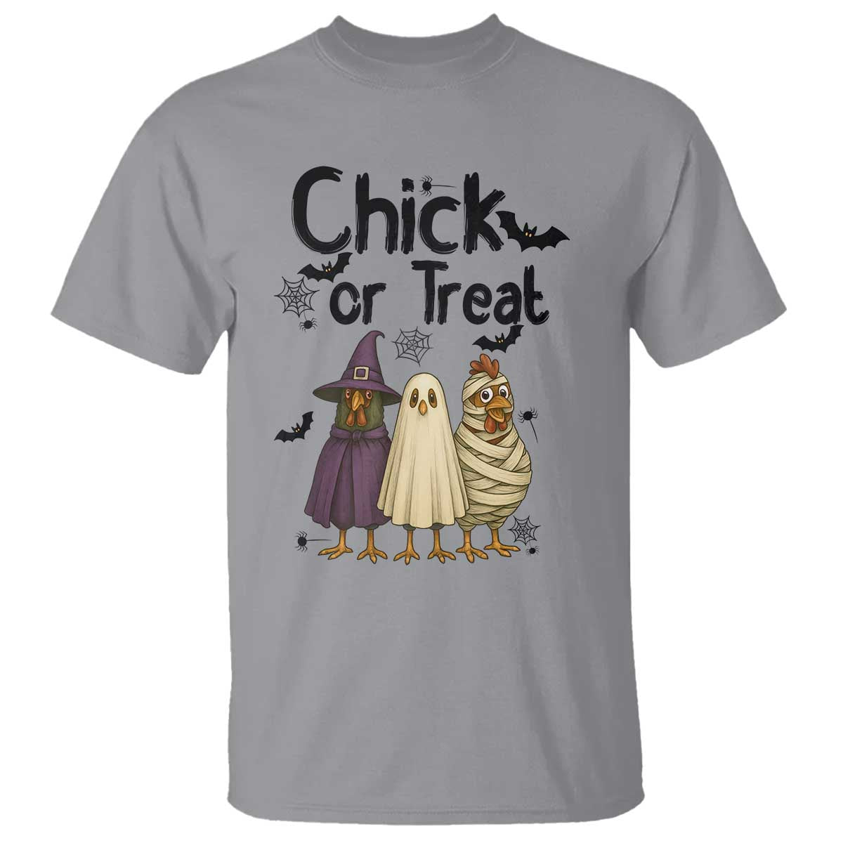 Funny Halloween Chicken T Shirt Chick Or Treat Spooky Gift - Wonder Print Shop