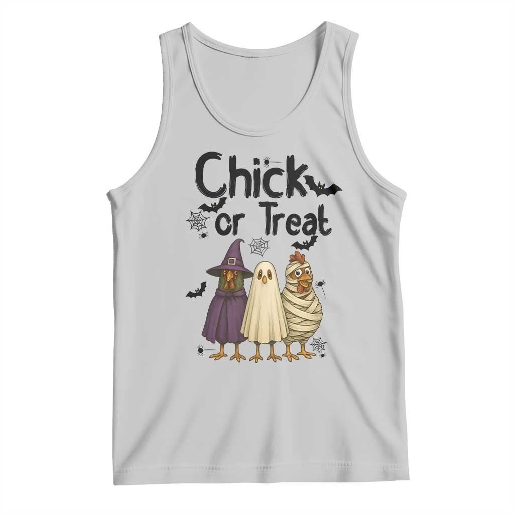 Funny Halloween Chicken Tank Top Chick Or Treat Spooky Gift - Wonder Print Shop