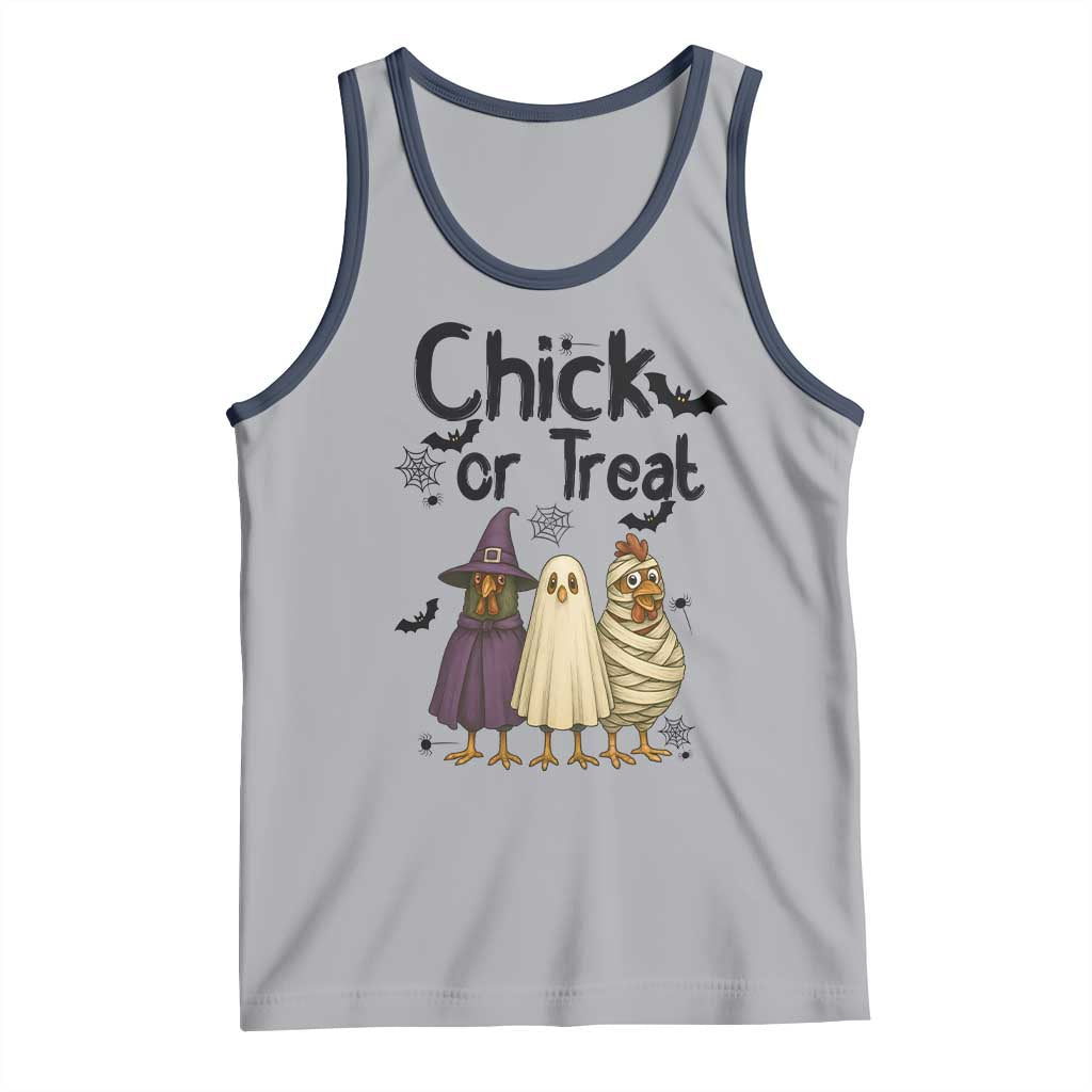 Funny Halloween Chicken Tank Top Chick Or Treat Spooky Gift - Wonder Print Shop