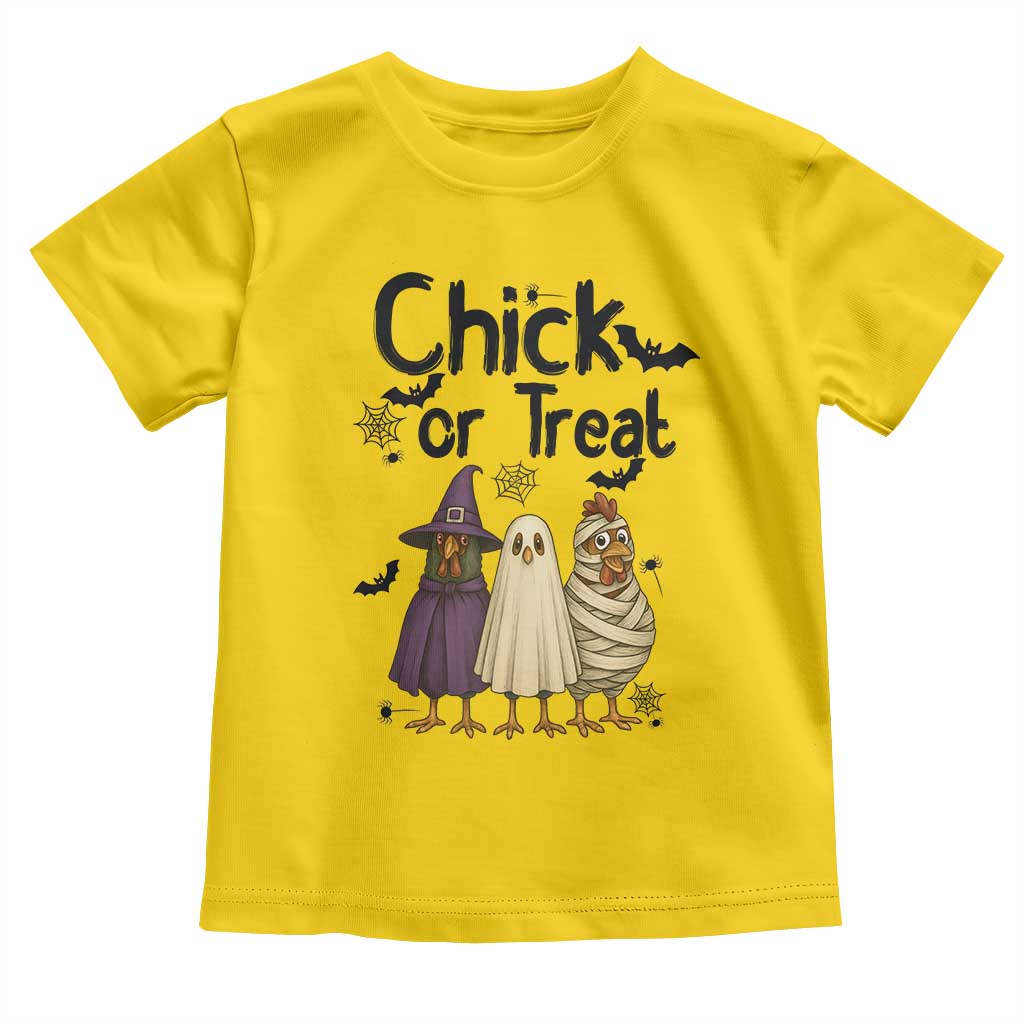 Funny Halloween Chicken Toddler T Shirt Chick Or Treat Spooky Gift - Wonder Print Shop