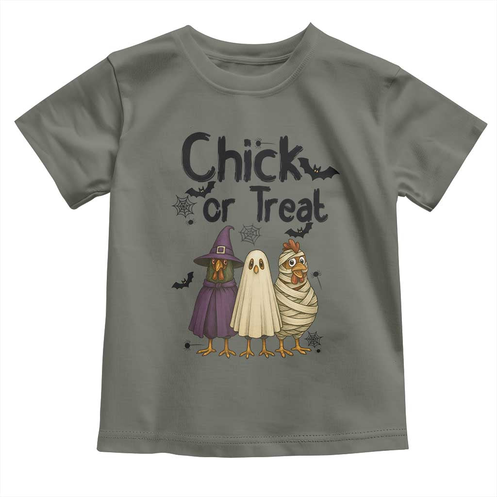 Funny Halloween Chicken Toddler T Shirt Chick Or Treat Spooky Gift - Wonder Print Shop