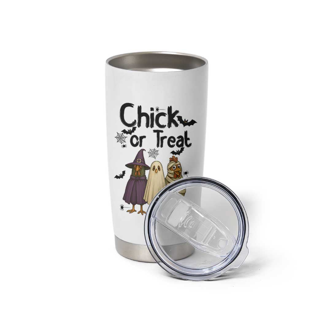 Funny Halloween Chicken Tumbler Cup Chick Or Treat Spooky Gift