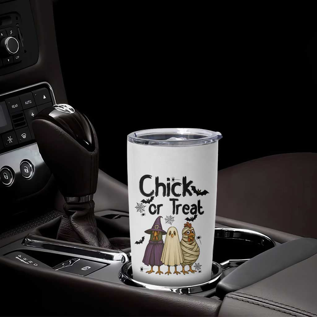 Funny Halloween Chicken Tumbler Cup Chick Or Treat Spooky Gift