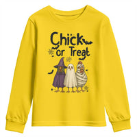 Funny Halloween Chicken Youth Sweatshirt Chick Or Treat Spooky Gift - Wonder Print Shop