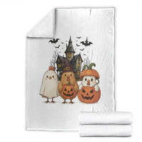 Halloween Chicken Cosplay Throw Blanket Funny Farm Life Gift - Wonder Print Shop