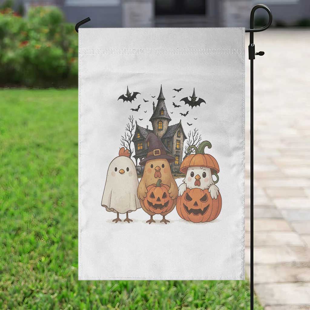 Halloween Chicken Cosplay Garden Flag Funny Farm Life Gift - Wonder Print Shop