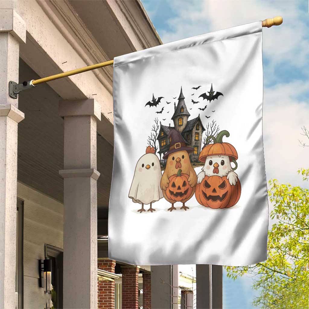 Halloween Chicken Cosplay Garden Flag Funny Farm Life Gift - Wonder Print Shop