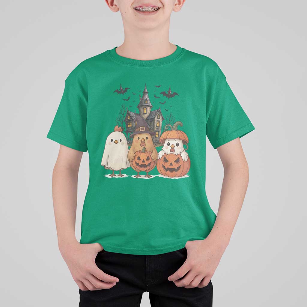 Halloween Chicken Cosplay T Shirt For Kid Funny Farm Life Gift - Wonder Print Shop
