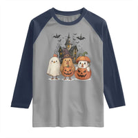 Halloween Chicken Cosplay Raglan Shirt Funny Farm Life Gift - Wonder Print Shop