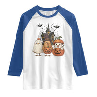 Halloween Chicken Cosplay Raglan Shirt Funny Farm Life Gift - Wonder Print Shop