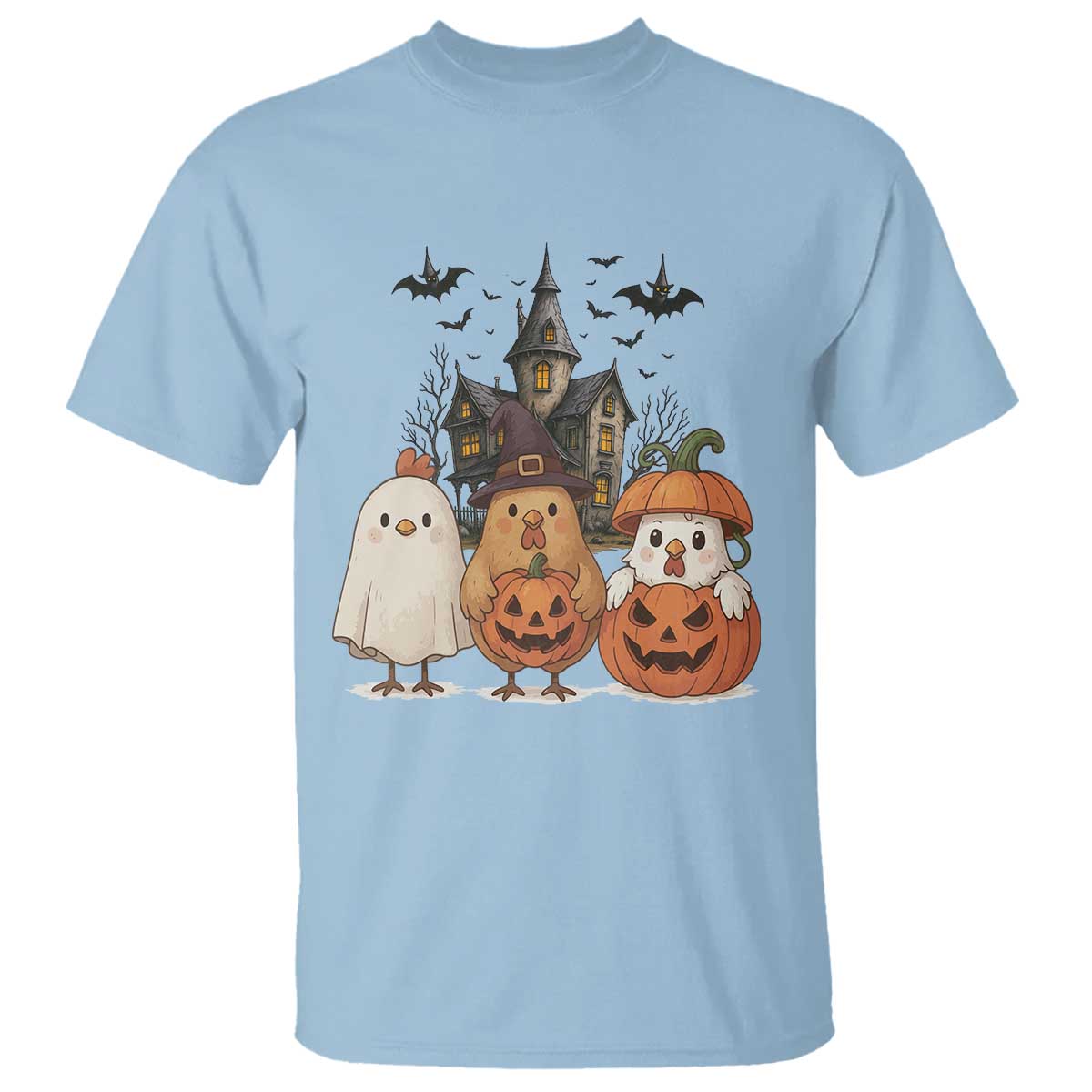 Halloween Chicken Cosplay T Shirt Funny Farm Life Gift - Wonder Print Shop