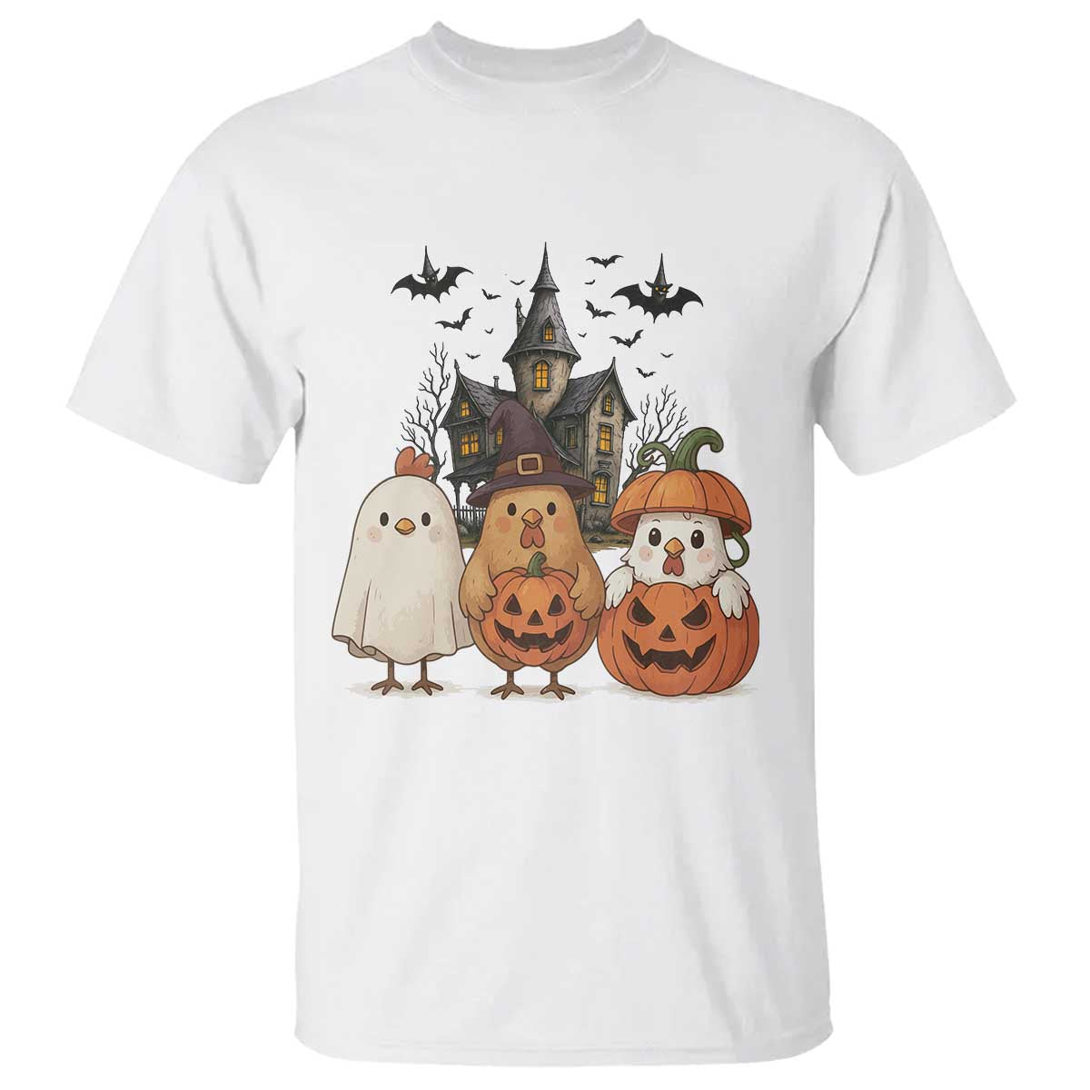 Halloween Chicken Cosplay T Shirt Funny Farm Life Gift - Wonder Print Shop