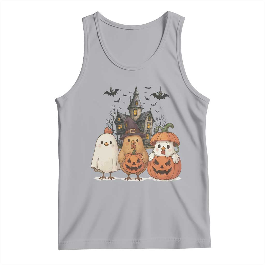 Halloween Chicken Cosplay Tank Top Funny Farm Life Gift - Wonder Print Shop