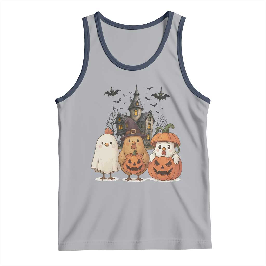 Halloween Chicken Cosplay Tank Top Funny Farm Life Gift - Wonder Print Shop