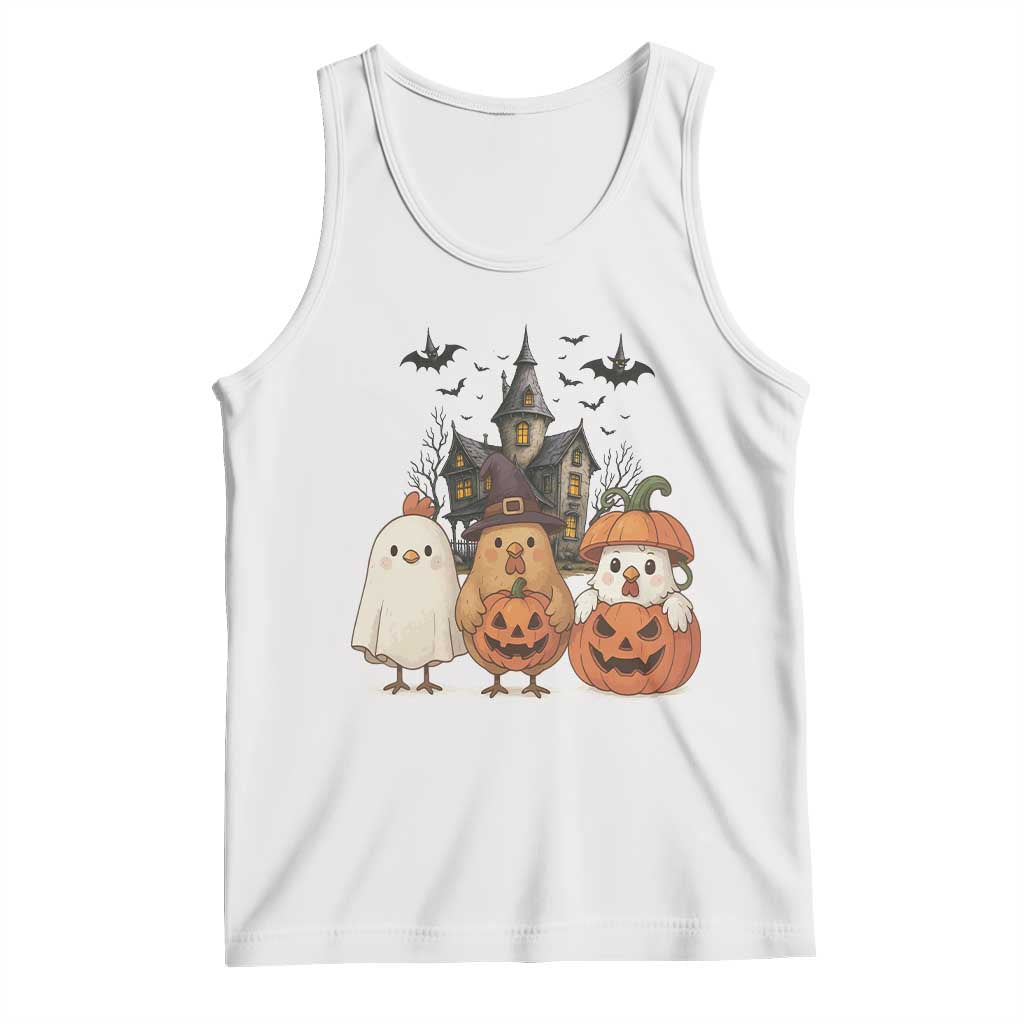 Halloween Chicken Cosplay Tank Top Funny Farm Life Gift - Wonder Print Shop