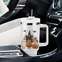 Halloween Chicken Cosplay Tumbler With Handle Funny Farm Life Gift
