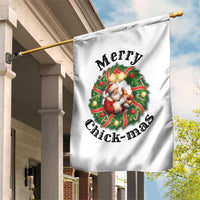 Funny Christmas Chicken Lovers Garden Flag Merry Chickmas Santa Gift - Wonder Print Shop