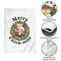 Funny Christmas Chicken Lovers Garden Flag Merry Chickmas Santa Gift - Wonder Print Shop
