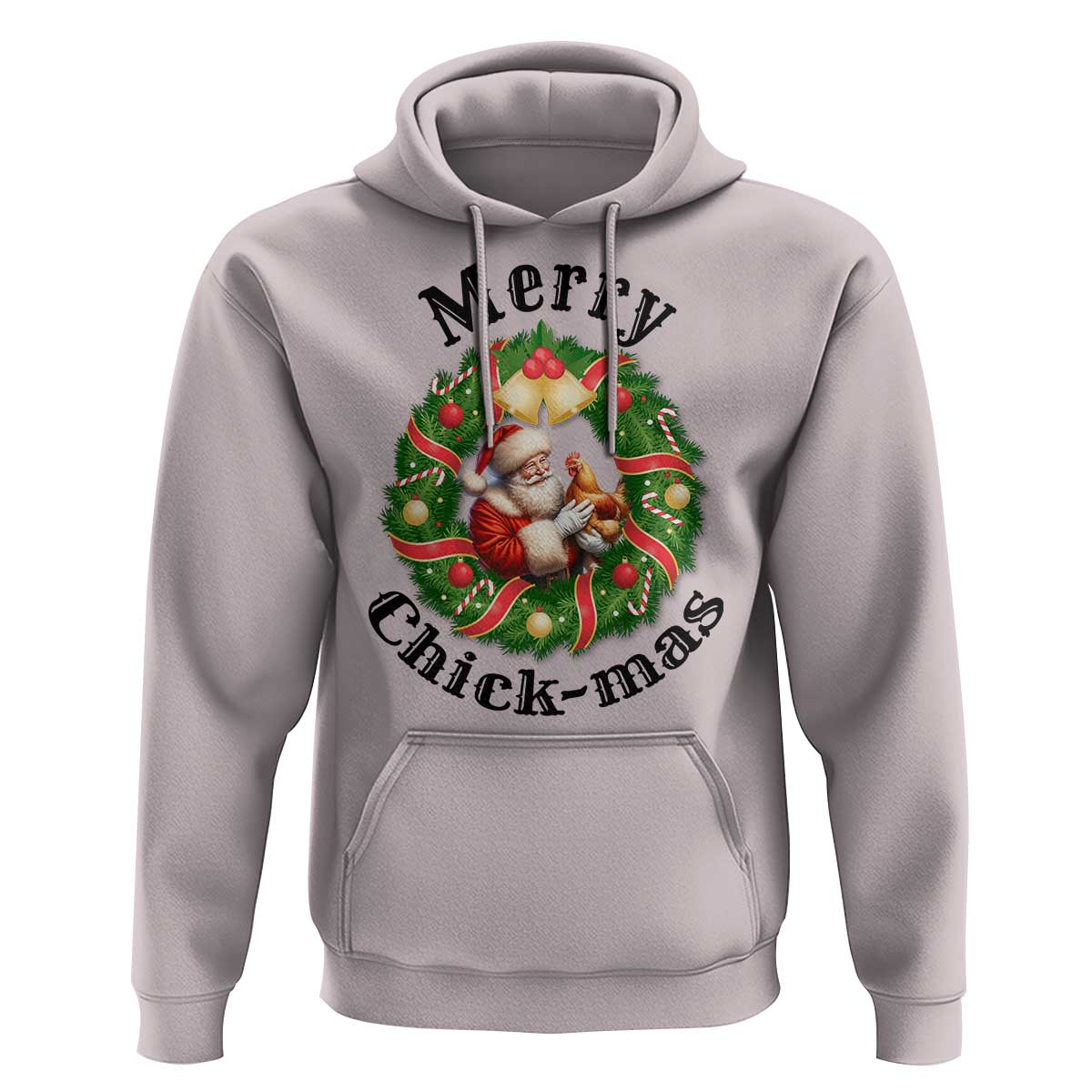 Funny Christmas Chicken Lovers Hoodie Merry Chickmas Santa Gift - Wonder Print Shop