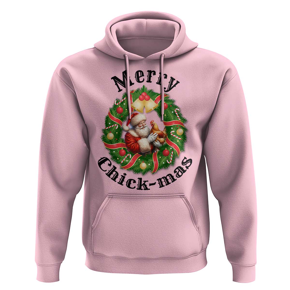 Funny Christmas Chicken Lovers Hoodie Merry Chickmas Santa Gift - Wonder Print Shop