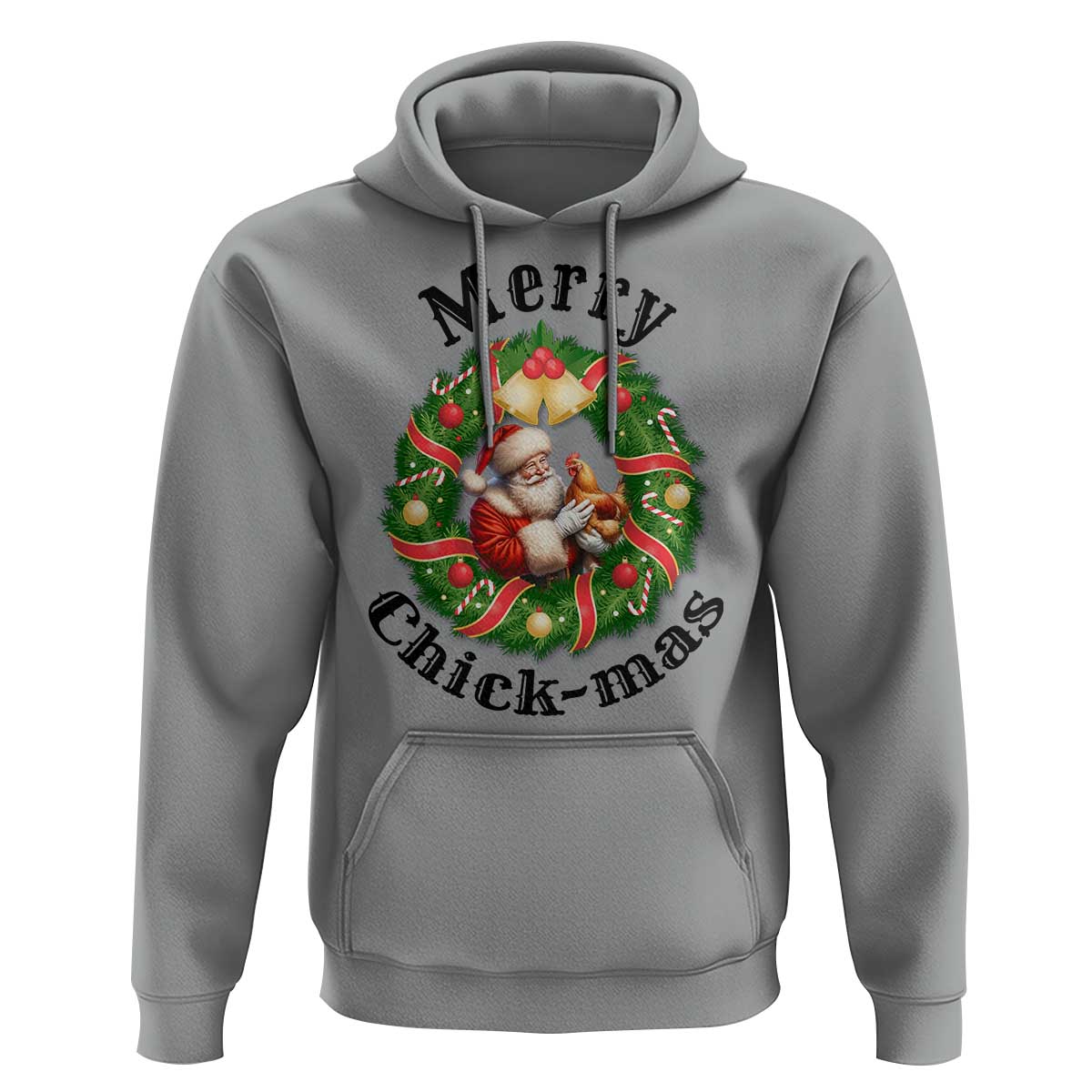 Funny Christmas Chicken Lovers Hoodie Merry Chickmas Santa Gift - Wonder Print Shop