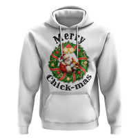 Funny Christmas Chicken Lovers Hoodie Merry Chickmas Santa Gift - Wonder Print Shop