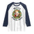 Funny Christmas Chicken Lovers Raglan Shirt Merry Chickmas Santa Gift - Wonder Print Shop
