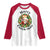 Funny Christmas Chicken Lovers Raglan Shirt Merry Chickmas Santa Gift - Wonder Print Shop