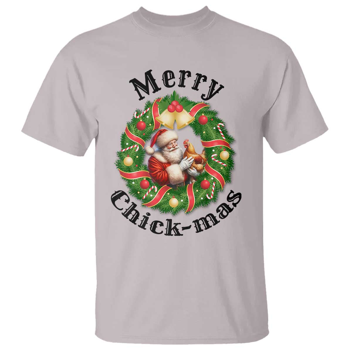 Funny Christmas Chicken Lovers T Shirt Merry Chickmas Santa Gift - Wonder Print Shop