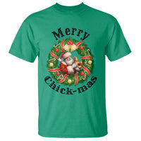 Funny Christmas Chicken Lovers T Shirt Merry Chickmas Santa Gift - Wonder Print Shop