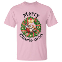 Funny Christmas Chicken Lovers T Shirt Merry Chickmas Santa Gift - Wonder Print Shop