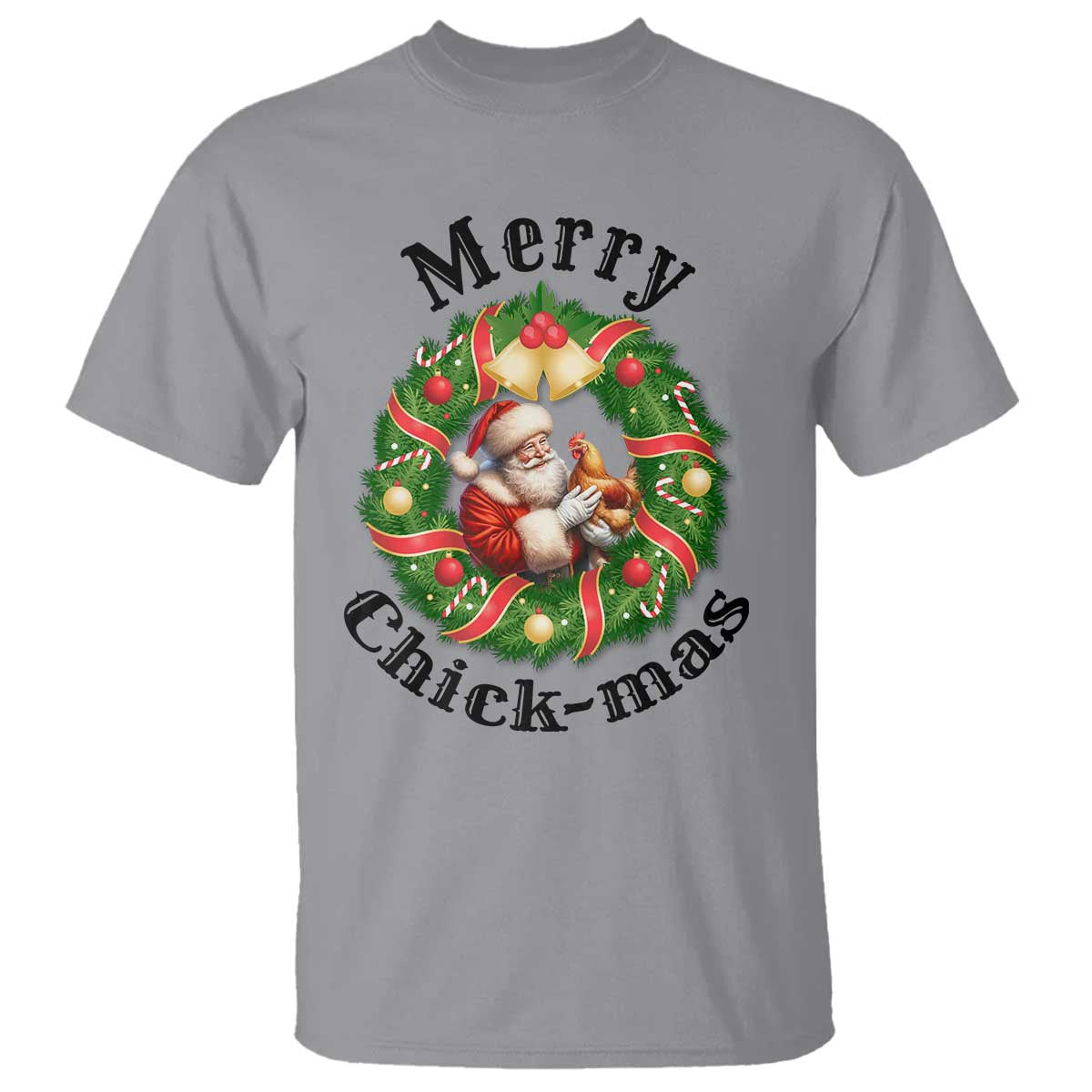 Funny Christmas Chicken Lovers T Shirt Merry Chickmas Santa Gift - Wonder Print Shop
