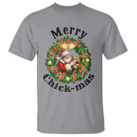 Funny Christmas Chicken Lovers T Shirt Merry Chickmas Santa Gift - Wonder Print Shop