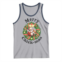 Funny Christmas Chicken Lovers Tank Top Merry Chickmas Santa Gift - Wonder Print Shop