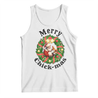 Funny Christmas Chicken Lovers Tank Top Merry Chickmas Santa Gift - Wonder Print Shop