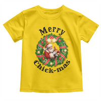 Funny Christmas Chicken Lovers Toddler T Shirt Merry Chickmas Santa Gift - Wonder Print Shop