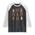 Cute Christmas Chicken With Xmas Coquette Bow Raglan Shirt - Wonder Print Shop