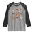Cute Christmas Chicken With Xmas Coquette Bow Raglan Shirt - Wonder Print Shop